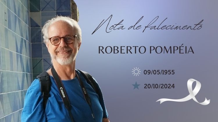 Nota de falecimento em homenagem a Roberto Pompéia